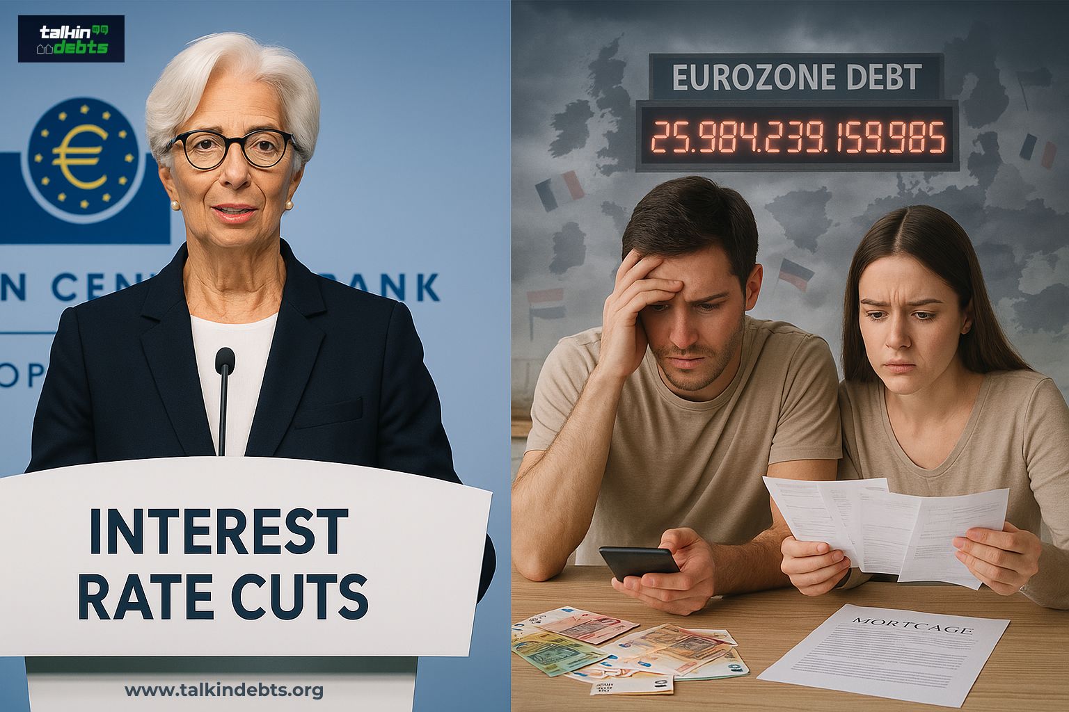 Will ECB Rate Cuts Ease Eurozone Debt Burdens