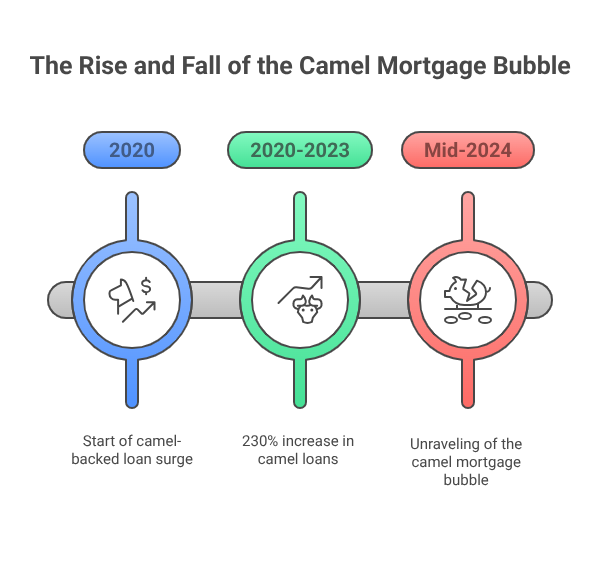 The Camel Mortgage Bubble: Bedouin Tradition Meets Modern Debt (Agricultural loan defaults) The Rise and Fall of the Camel Mortgage Bubble