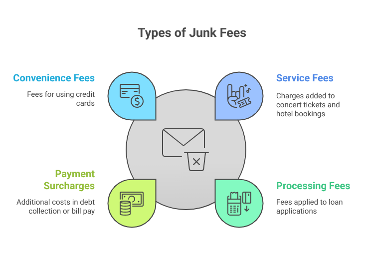 FTC’s "Junk Fee" Crackdown Forces US Agencies to Restructure Outsourcing Contracts Types of Junk Fees
