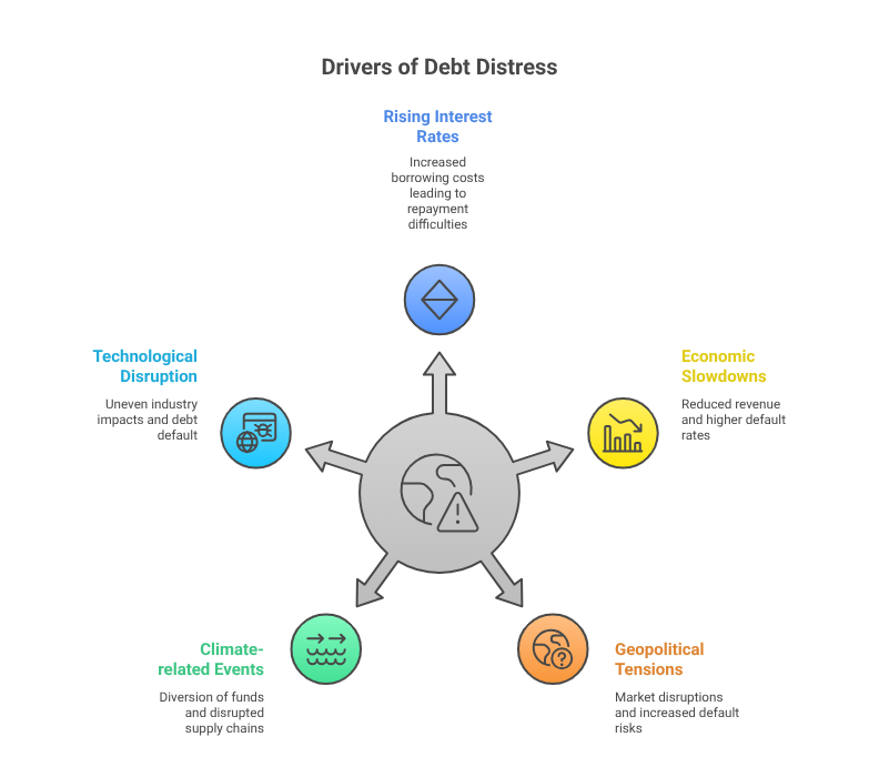 Global Debt Distress in 2025: Key Takeaways for Agencies Drivers of Debt Distress