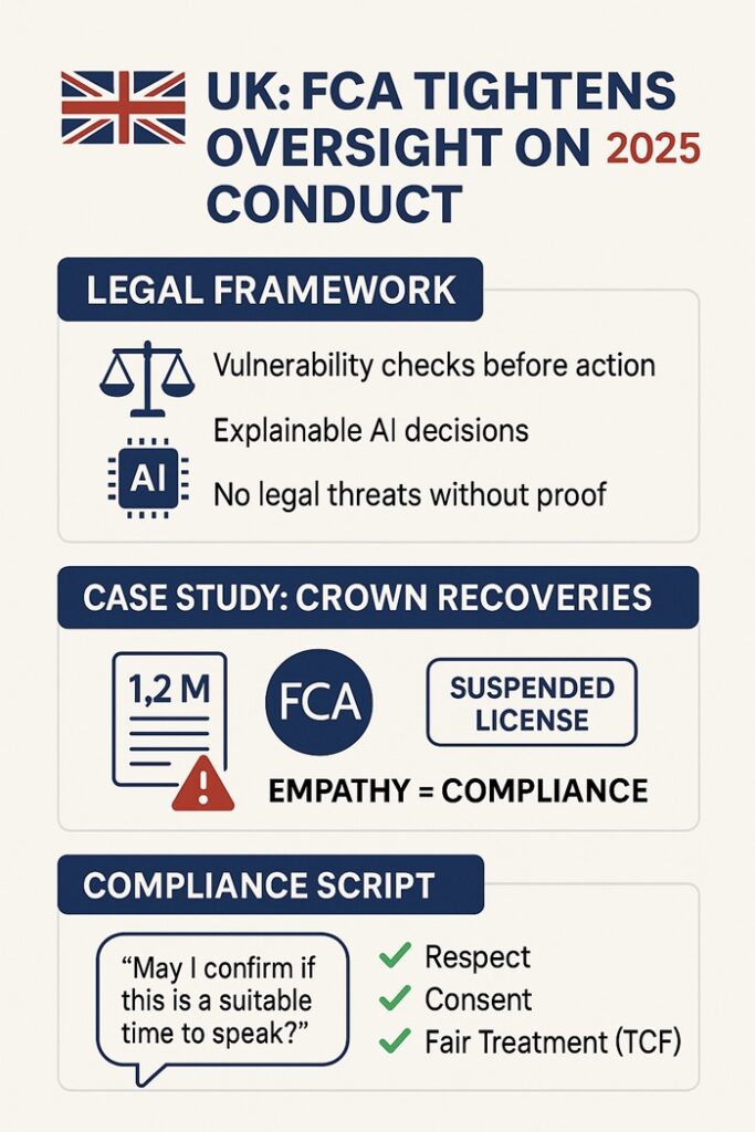 Debt Collection Harassment Laws 2025: Avoiding Landmines in the US, UK & Saudi Arabia UK FCA