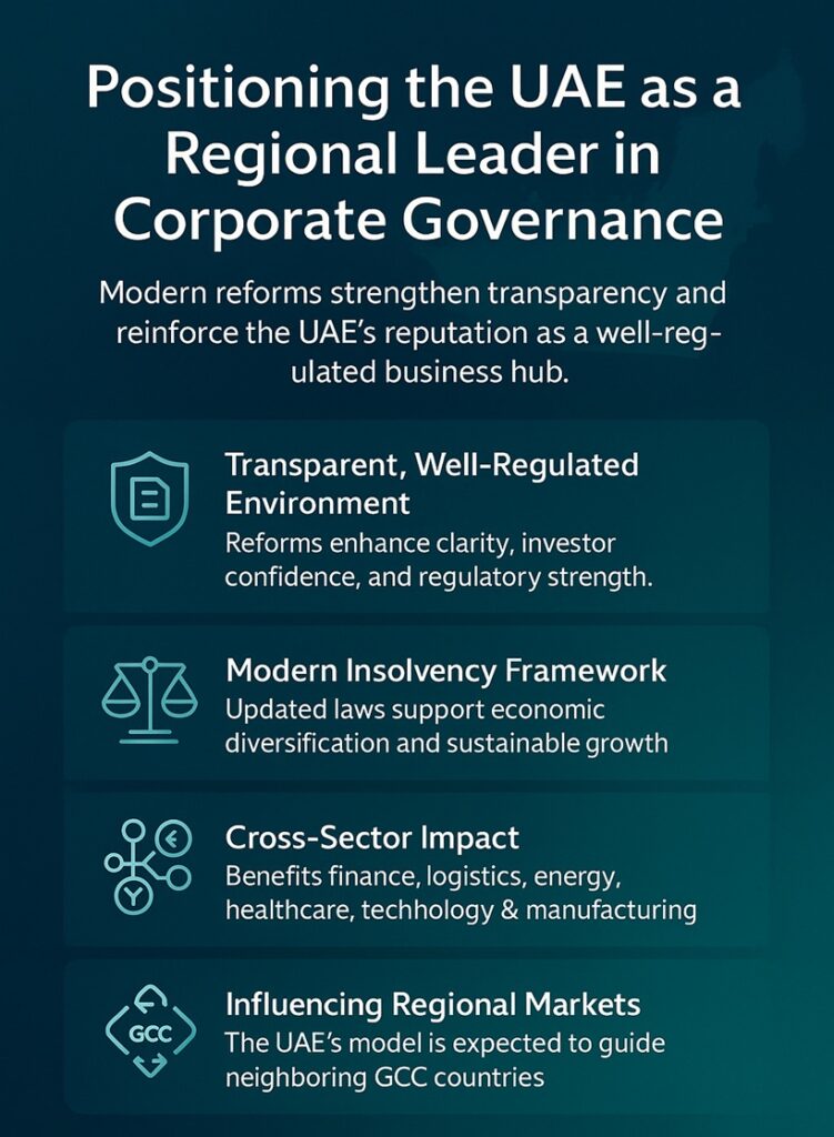 UAE’s New Insolvency and Bankruptcy Framework to Boost Corporate Transparency Positioning the UAE as a Regional Leader in Corporate Governance