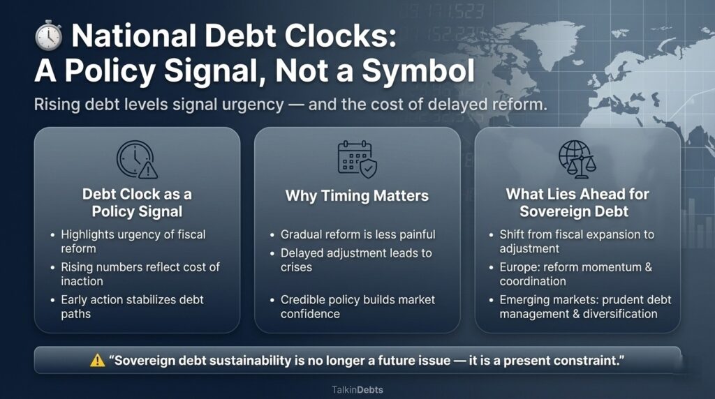 Global Debt Clock Signals Rising Sovereign Stress in Europe and Emerging Markets National Debt Clocks A Policy Signal Not a Symbol