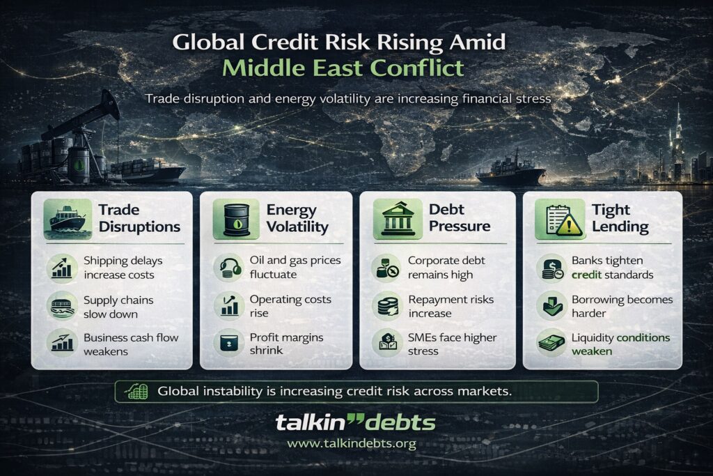 Global Credit Risk Rises as Middle East Conflict Impacts Trade and Lending Global Credit Risk Rising Amid Middle East Conflict