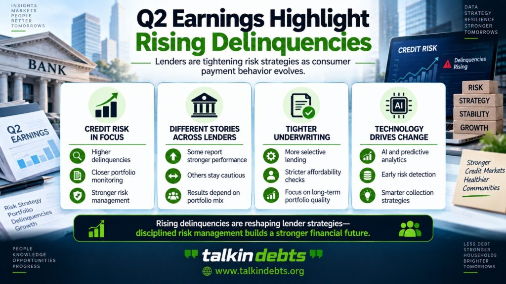 Q2 Earnings Reveal How Rising Delinquencies Are Reshaping Lender Risk Strategies Q2 Earnings - Rising Delinquencies